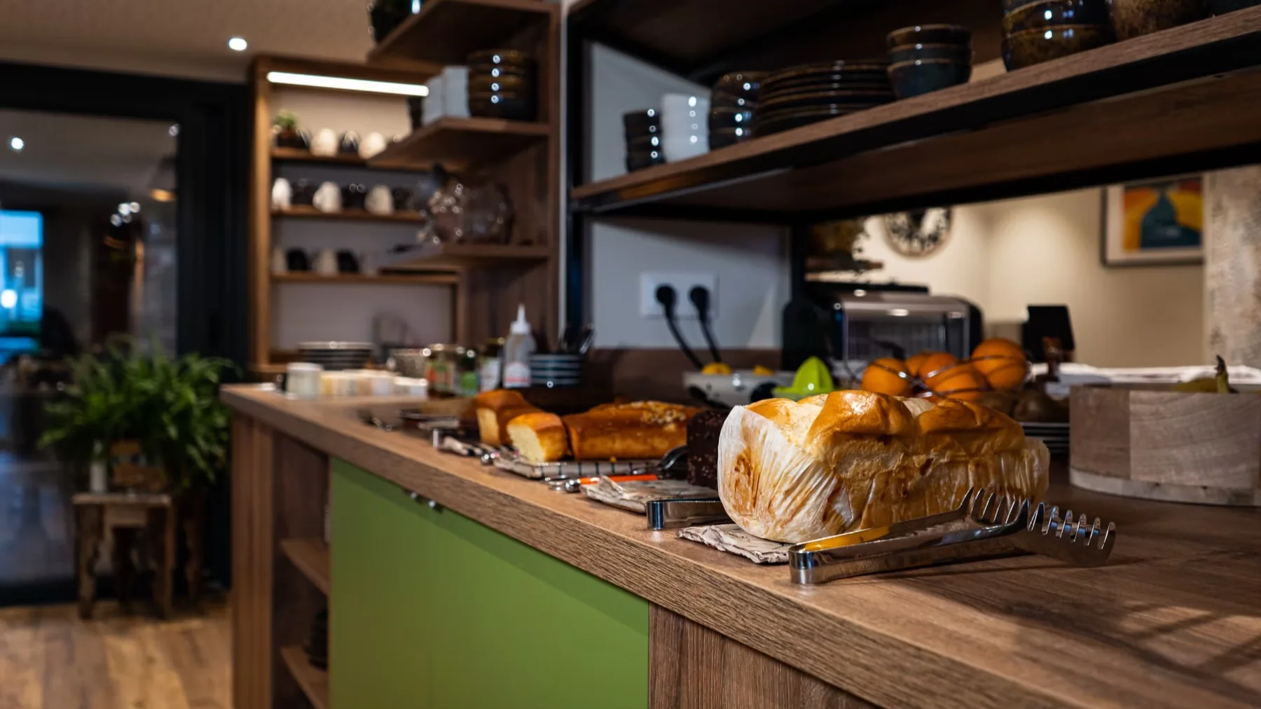 Pains et produits du buffet du petit-déjeuner